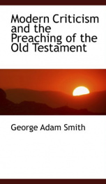 modern criticism and the preaching of the old testament_cover