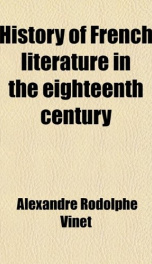 history of french literature in the eighteenth century_cover