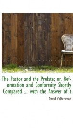 the pastor and the prelate or reformation and conformity shortly compared_cover
