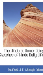 the hindu at home being sketches of hindu daily life_cover