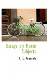 essays on horse subjects_cover