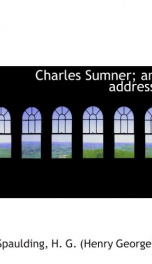 charles sumner an address_cover