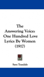 the answering voice one hundred love lyrics by women_cover