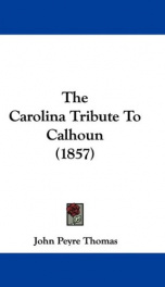 the carolina tribute to calhoun_cover