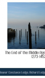 the end of the middle age 1273 1453_cover