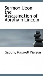 sermon upon the assassination of abraham lincoln_cover