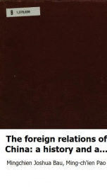 the foreign relations of china a history and a survey_cover