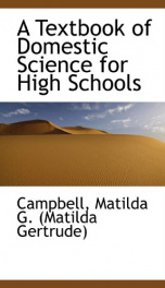 a textbook of domestic science for high schools_cover