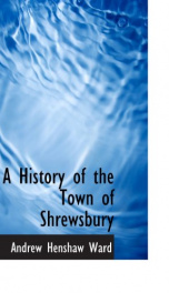 a history of the town of shrewsbury_cover