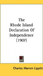 the rhode island declaration of independence_cover