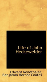 life of john heckewelder_cover