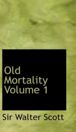 Old Mortality, Volume 1._cover