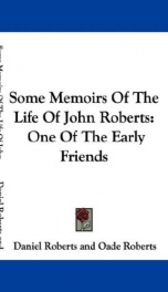 some memoirs of the life of john roberts_cover