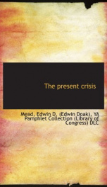 the present crisis_cover