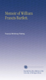 memoir of william francis bartlett_cover