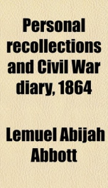 personal recollections and civil war diary 1864_cover