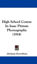 high school course in isaac pitman phonography_cover