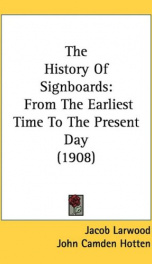 the history of signboards from the earliest time to the present day_cover