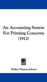 an accounting system for printing concerns_cover