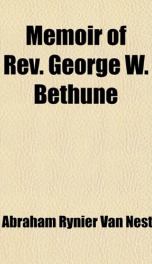 memoir of rev george w bethune_cover