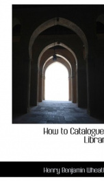 how to catalogue a library_cover