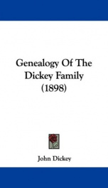 genealogy of the dickey family_cover