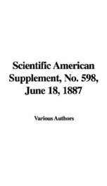 Scientific American Supplement, No. 598, June 18, 1887_cover