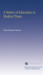 a history of education in modern times_cover