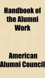 handbook of the alumni work_cover