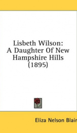 lisbeth wilson a daughter of new hampshire hills_cover