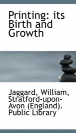 printing its birth and growth_cover