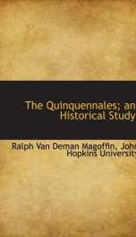 the quinquennales an historical study_cover