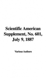 Scientific American Supplement, No. 601, July 9, 1887_cover