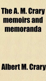 the a m crary memoirs and memoranda_cover