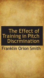 the effect of training in pitch discrmination_cover