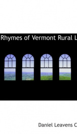 rhymes of vermont rural life_cover