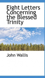 eight letters concerning the blessed trinity_cover