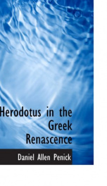 herodotus in the greek renascence_cover