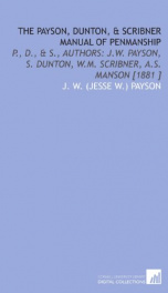 the payson dunton scribner manual of penmanship_cover