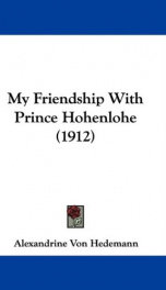 my friendship with prince hohenlohe_cover