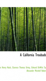 a california troubadour_cover
