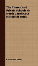 the church and private schools of north carolina a historical study_cover
