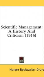 scientific management a history and criticism_cover