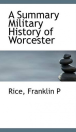 a summary military history of worcester_cover