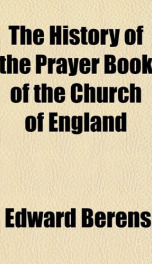 the history of the prayer book of the church of england_cover