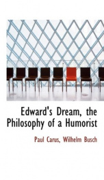 edwards dream the philosophy of a humorist_cover