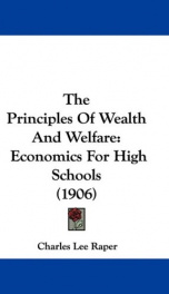 the principles of wealth and welfare economics for high schools_cover