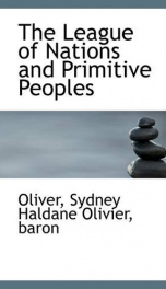 the league of nations and primitive peoples_cover