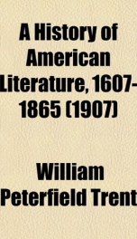 a history of american literature 1607 1865_cover