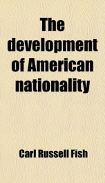 the development of american nationality_cover